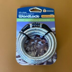 Silver Twisted Steel Cable Lock